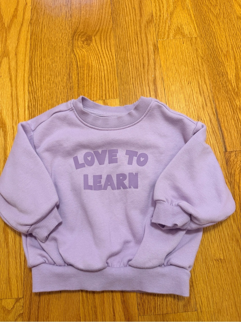 Old Navy Lavender Kids Sweatshirt "Love to Learn"